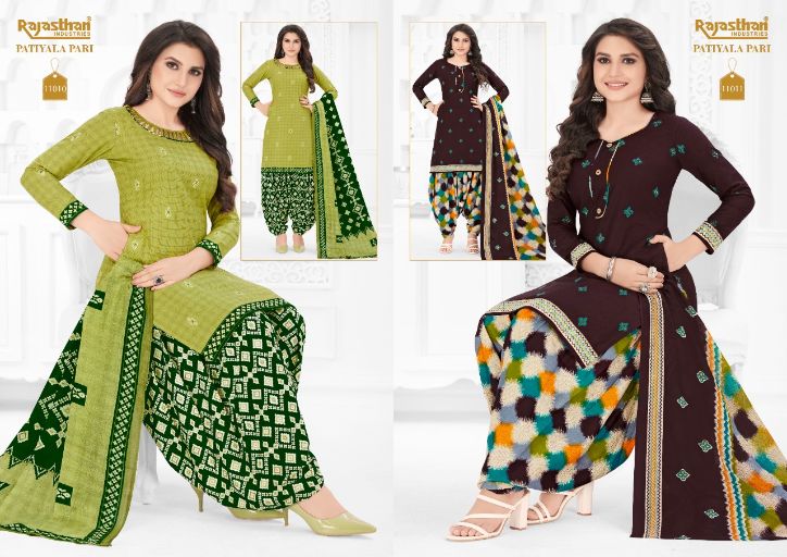 Rajasthan Patiyala Pari 11 Designer Regular Wear Printed Cotton Dress Material